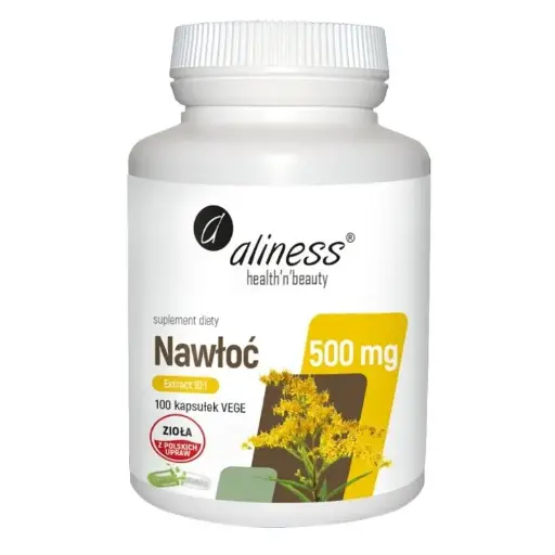 [5903242582547] Nawłoć (Solidago Virgaurea L.) 10:1 500mg x 100 vege kaps.
