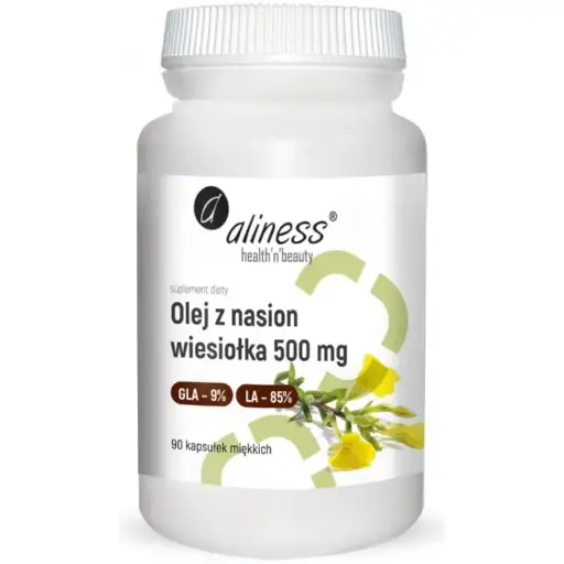 [5903242582691] Olej z Nasion Wiesiołka GLA 9% LA 85% 500mg x 90 kaps.