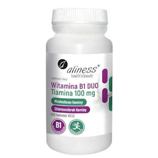 [5903242582899] Witamina B1 (Tiamina) DUO 100 mg x 100 Vege tabs