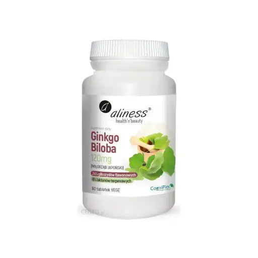 [5903242583209] Ginkgo Biloba (miłorząb japoński) 120 mg x 60 Vege tab