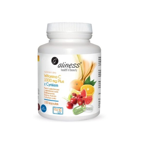 [5903242583643] Witamina C 1000 mg z CYNKIEM PLUS bioflaw, rutyna, acer. x 100 VEGE kaps.