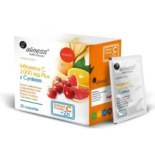 [5903242583520] Witamina C 1000 mg z CYNKIEM PLUS bioflaw, rutyna, acer. x 30 saszetek