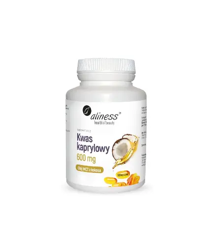 [5903242583735] Kwas kaprylowy (60% C8) 600 mg x 90 caps