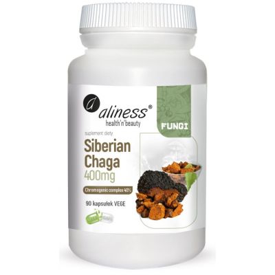[5903242582622] Siberian Chaga ekstrakt 40, 400mg x 90 Vege caps.
