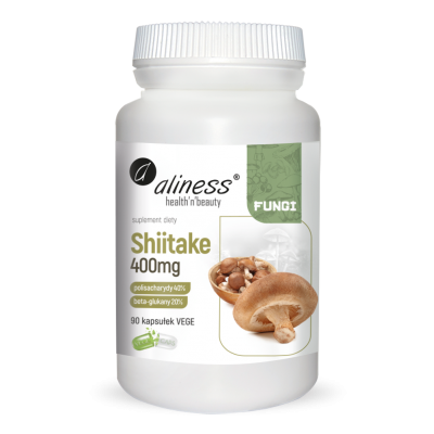 [5903242582608] Shiitake ekstrakt 40/20, 400mg x 90 Vege caps.
