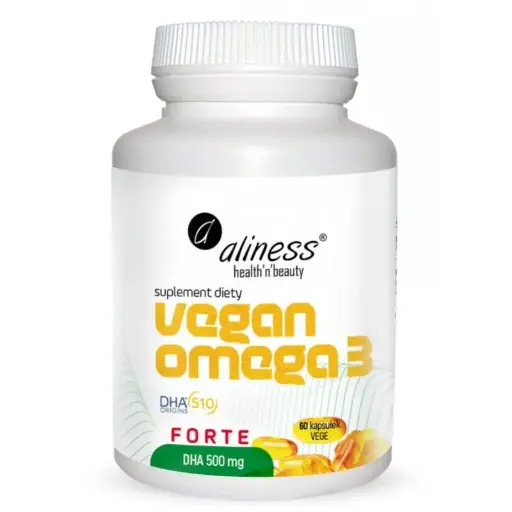 [5903242582028] Vegan Omega 3 FORTE DHA 500mg x 60 vege kaps.