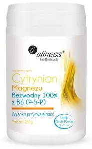 [5903242580109] Cytrynian Magnezu Bezwodny 100% z B6 (P-5-P) 250g