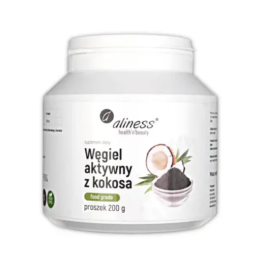 [5903242581373] Węgiel Aktywny z Kokosa Food Grade x 200g (proszek)