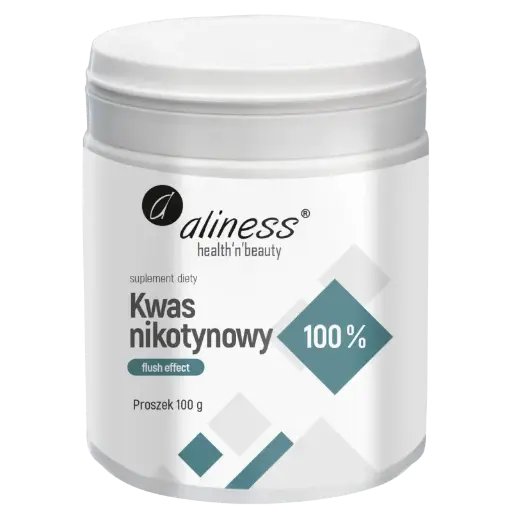 [5903242582578] Kwas nikotynowy proszek, czysty 100%, flush effect x 100 g 