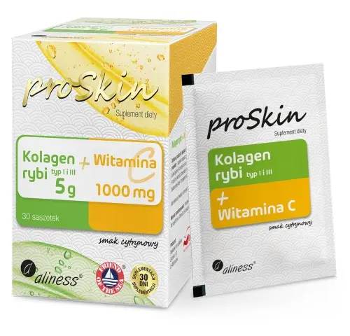 [5903242583766] Kolagen rybi 5g + Witamina C 1000mg Compelx x 30 saszetek