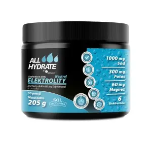 [5903242584015] ALLHydrate Elektrolity Neutral 205g (50 porcji)