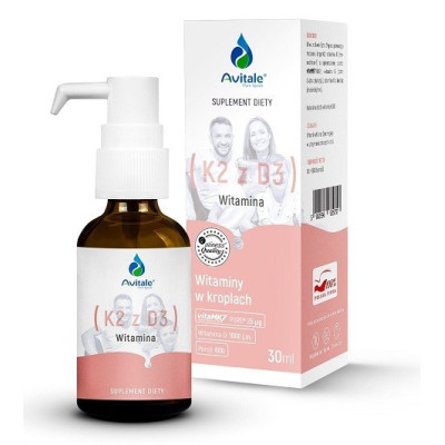 [5903242583117] Witamina K2 (Vita MK7) 25µg + D3 1000IU Olive 30 ml 