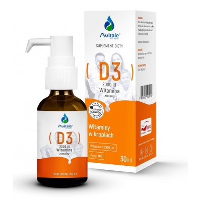 [5903242582950] Witamina D3 2000 z lanoliny Olive  30ml 