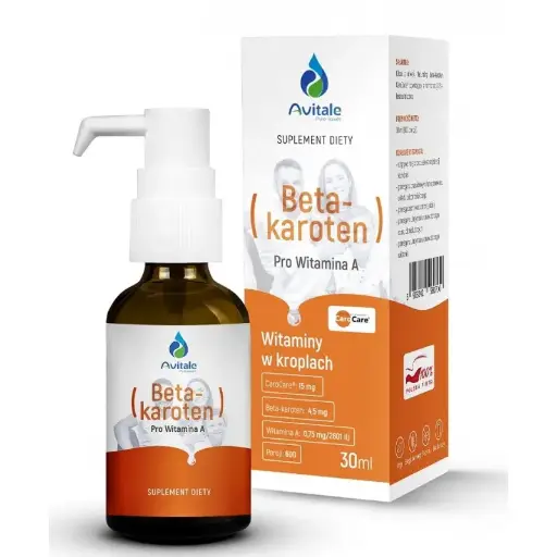 [5903242580710] Naturalny BetaKaroten CaroCare® 4,5 mg jako Prowitamina A, 30 ml