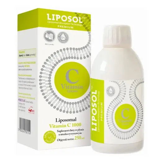 [5903242581014] Liposol Liposomalna Witamina C 250 ml, smak cytrynowy