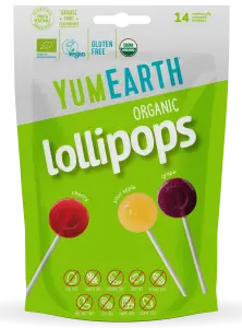 [810165010260] YumEarth Lizaki Owocowe Kwaśne 87g EKO (14szt)