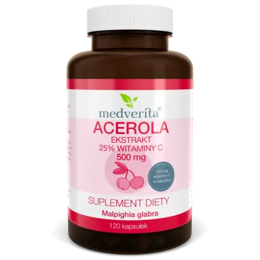 [5905669084864] Medverita Acerola 500mg x 120 kaps.