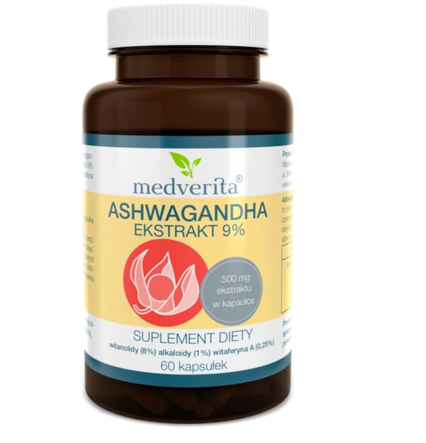 [5905669084482] Medverita Ashwagandha 9% 60 kapsułek