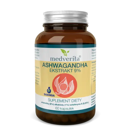 [5905669084482] Medverita Ashwagandha 9% x 60 kaps.