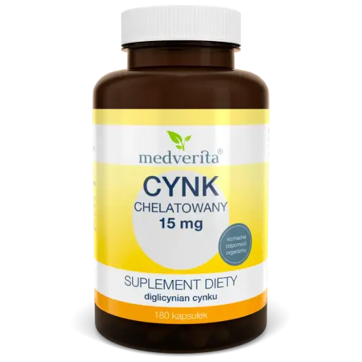 [5905669084895] Medverita Cynk Chelatowany 15mg x 180 kaps.