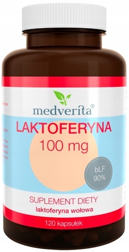 [5900718340793] Medverita Laktoferyna 100 mg 60 kapsułek