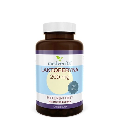 [5903686580901] Medverita Laktoferyna FORTE 200 mg 120 kapsułek