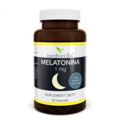 [5903686580246] Medverita Melatonina 1 mg Melatonin 90 kapsułek