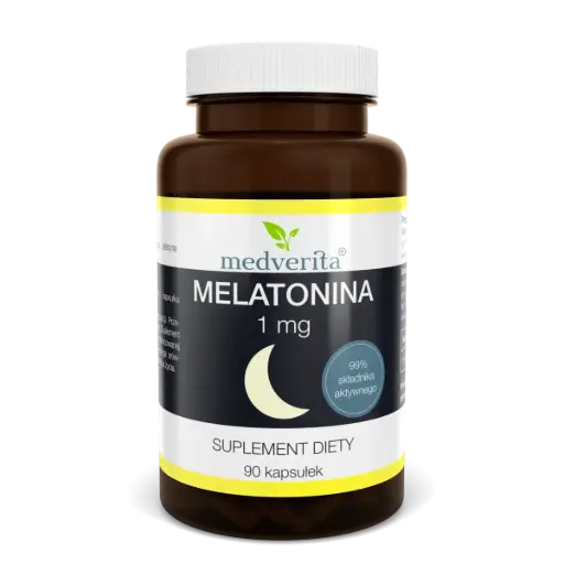 [5903686580246] Medverita Melatonina 1mg x 90 kaps.