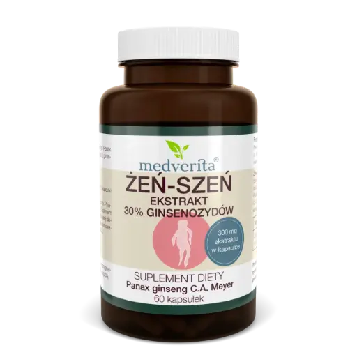 [5905669084093] Medverita Żeń-Szeń Ekstrakt 30% x 60 kaps.