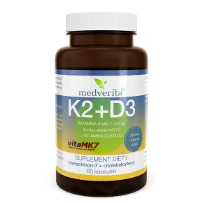 [5905669084154] Medverita Witamina K2 + D3 x 60 kaps.