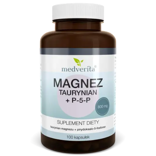 [5903686581069] Medverita Magnez Taurynian + P-5-P x 100 kaps.