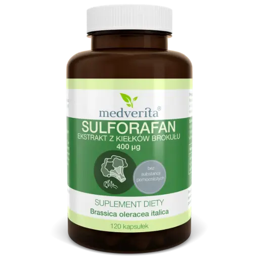 [5900718340687] Medverita Sulforafan 400μg x 120 kaps.