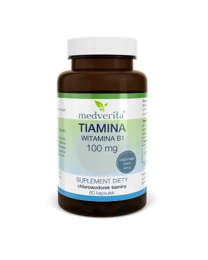 [5905669084987] Medverita Tiamina (wit. B1) 100 mg 120 kapsułek