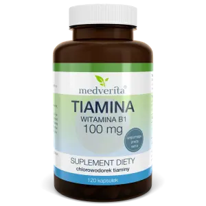 [5905669084987] Medverita Tiamina Witamina B1 100mg x 120 kaps.