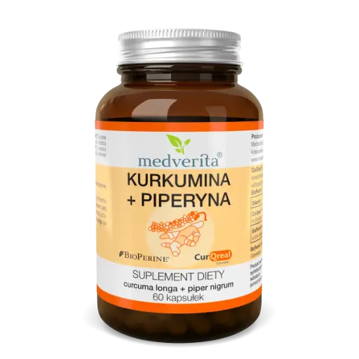 [5905669084130] Medverita Kurkumina + Piperyna x 60 kaps.