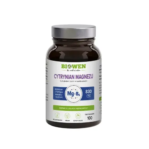 [5904806120397] Cytrynian Magnezu 825mg + Witamina B6 x 100 kaps.