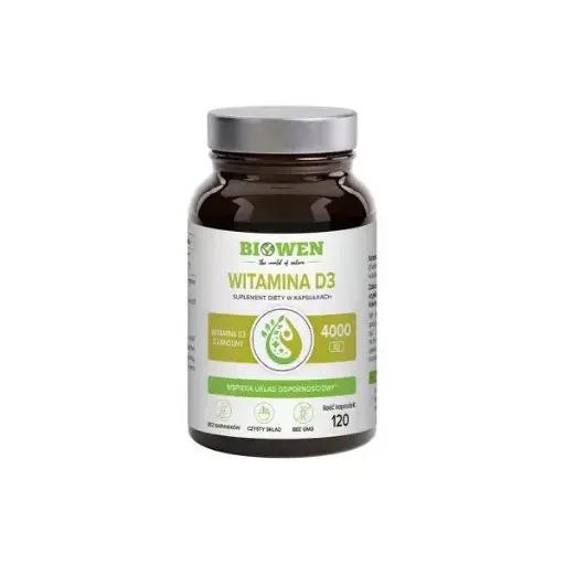 [5904806120809] Biowen Witamina D3 4000 IU x 120 kaps.