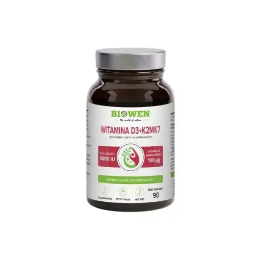 [5904806120786] Biowen Witamina D3+K2MK7 4000 IU x 90 kaps.