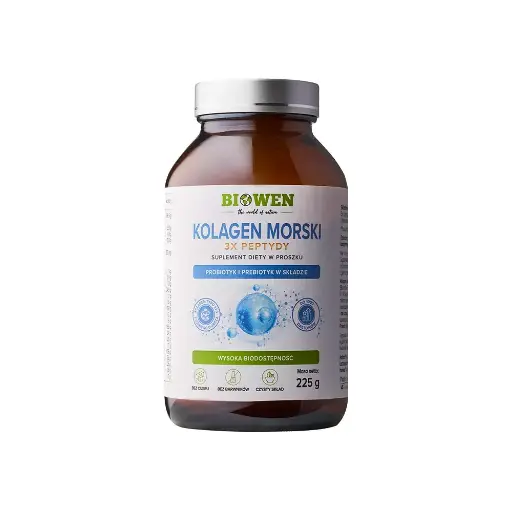 [5904806120939] Biowen Kolagen Morski 3x Peptydy x 225g