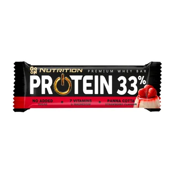 [5900617047076] Go On Nutrition Protein Bar 33% Panna Cotta Strawberry 50g