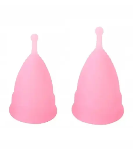Kubeczek Menstruacyjny Zestaw L + S Rózowy