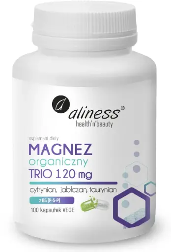 [5903242584503] Magnez Organiczny Trio 120mg x 100 kaps.