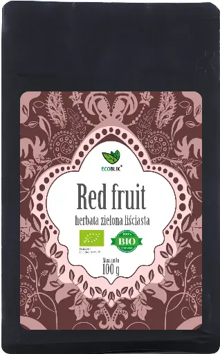 [5903242584411] BeOrganic Herbata Zielona Red Fruit 100g EKO