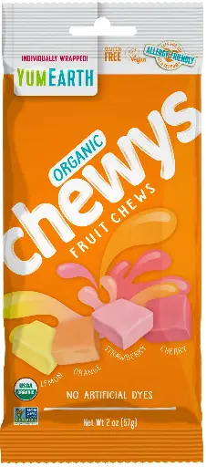 [810165019607] YumEarth Gumy Rozpuszczalne EKO (Chewys) 57g