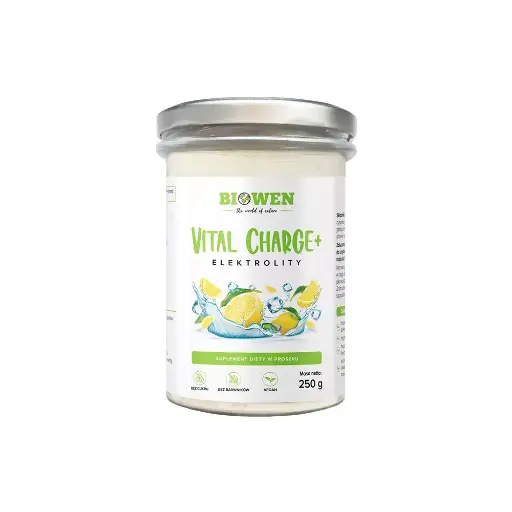 [5904806120663] Biowen Vital Charge+ Cytryna (Elektrolity) 250g