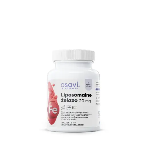 [5904139924822] Osavi Liposomalne Żelazo 20mg x 60 kaps.