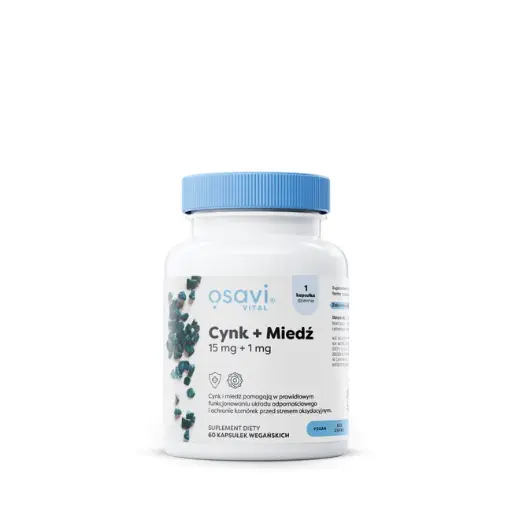 [5904139924891] Osavi Cynk + Miedź x 60 kaps.