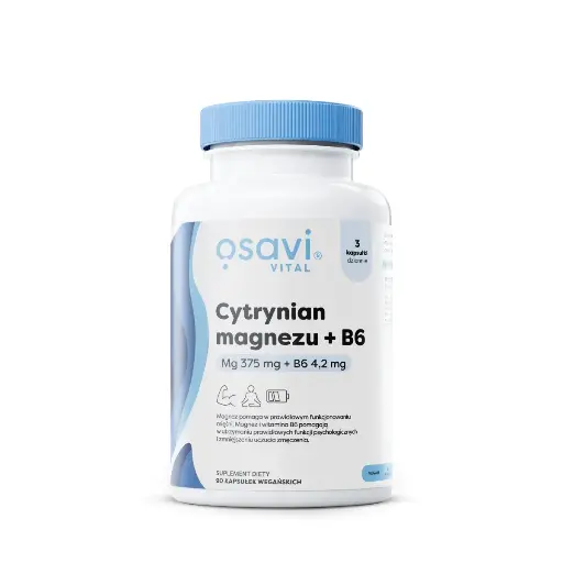 [5904139923283] Osavi Cytrynian Magnezu + B6 x 90 kaps.