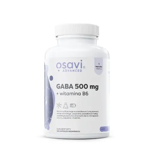 [5904139923160] Osavi GABA 500mg + Witamina B6 x 120 kaps.
