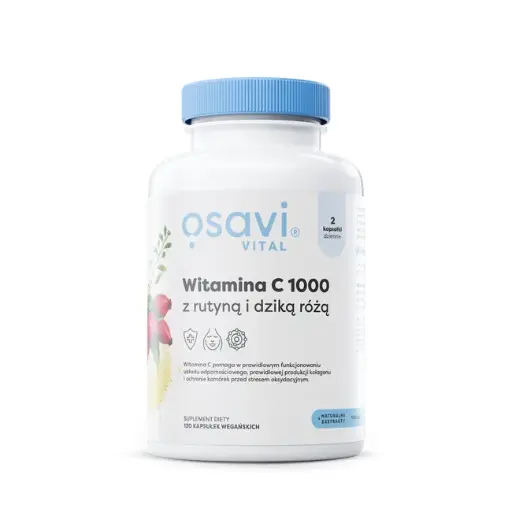 [5904139921395] Osavi Witamina C 1000 z Rutyną i Dziką Różą x 120 kaps.